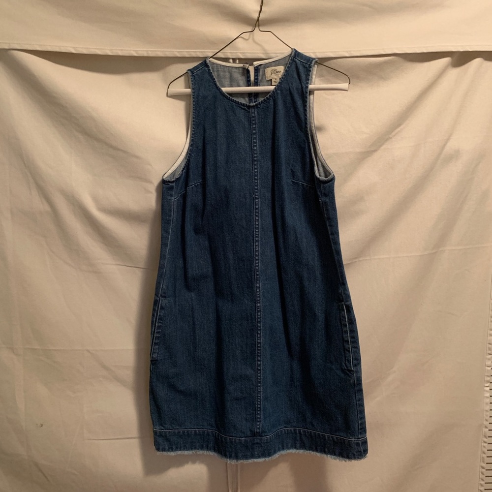 J.Crew denim shift dress